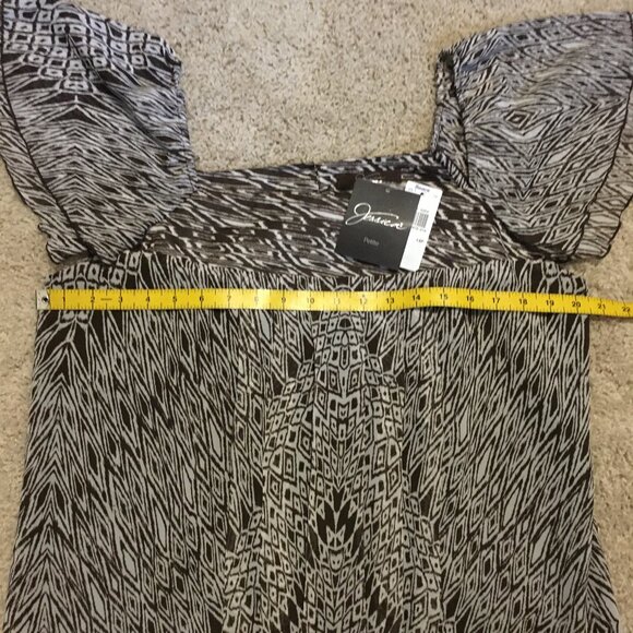 NWT Vintage Jessica Arizona Flutter Sleeve Tie Hem Blouse - Picture 14 of 16